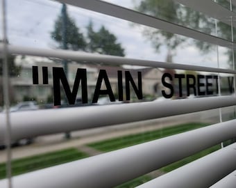 Custom Window Vinyls | Mirror Decals | Wall Decals | Street Style Inspired