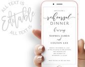 Modern Rehearsal Dinner Evite Template Simple Rehearsal Evite Rehearsal Dinner Minimalism Invitation The Night Before Rehearsal Dinner Evite