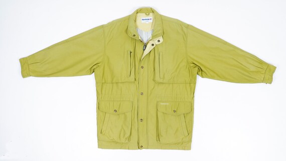 1990s vintage Reebok button down yellow jacket - image 1