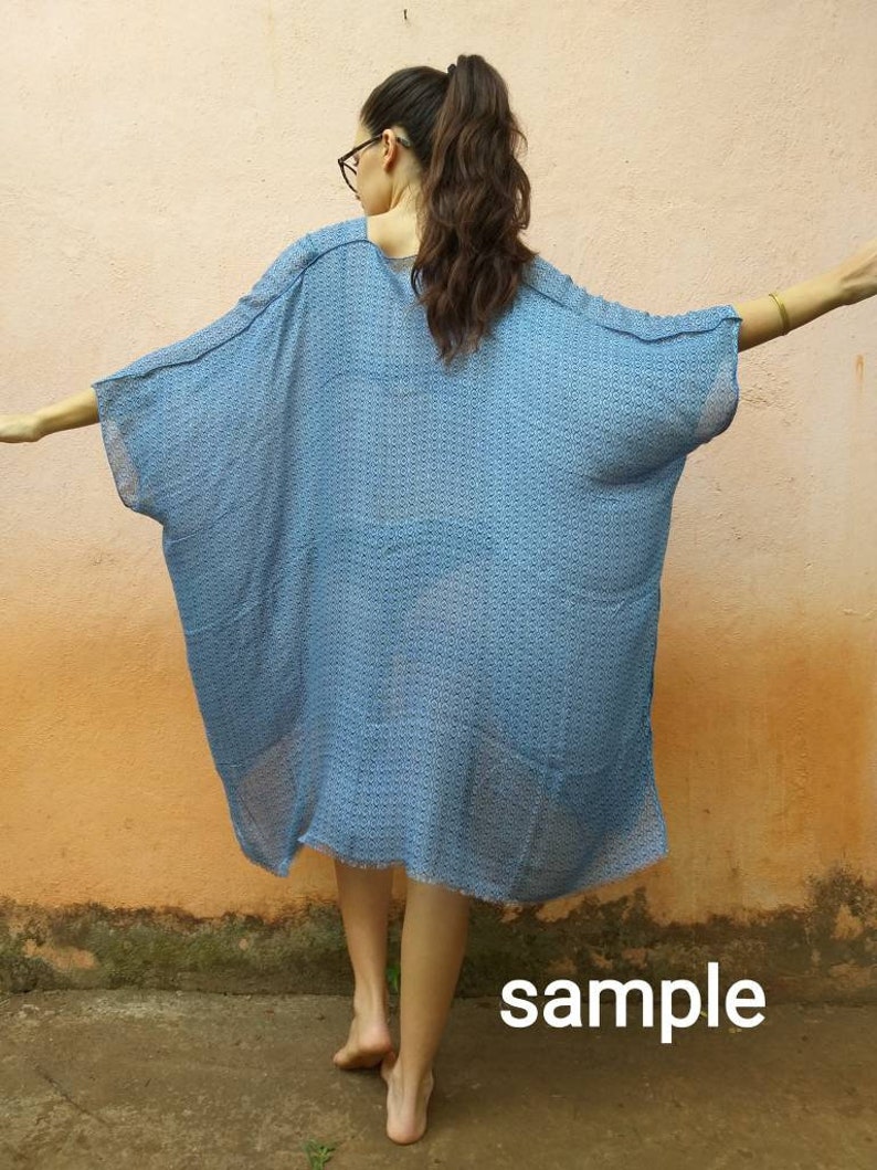 Casual poncho,plus size short caftan,free size poncho,modern poncho,loose kaftan,gift for women,100/% viscose top tunic