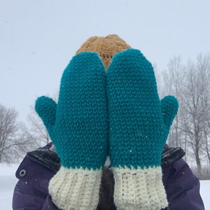 CROCHET PATTERN // Crochet Mitten Pattern-Crochet Adult Mitts-Like Knit Mitts