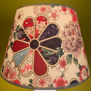 ABAT JOUR  en tissu japonais  OKINAHANA