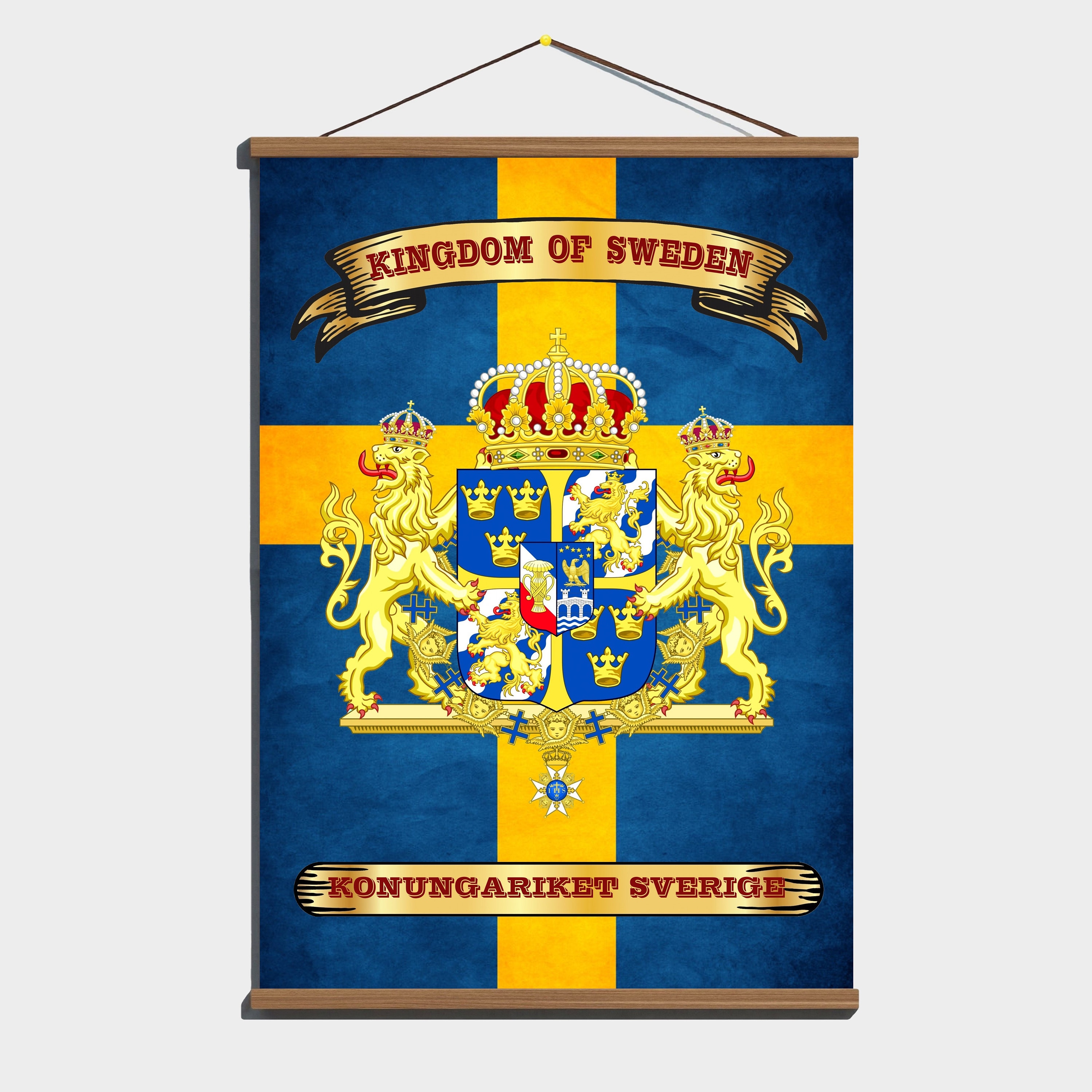 sweden-swedish-empire-vintage-antique-old-ancient-flag-cotton-canvas