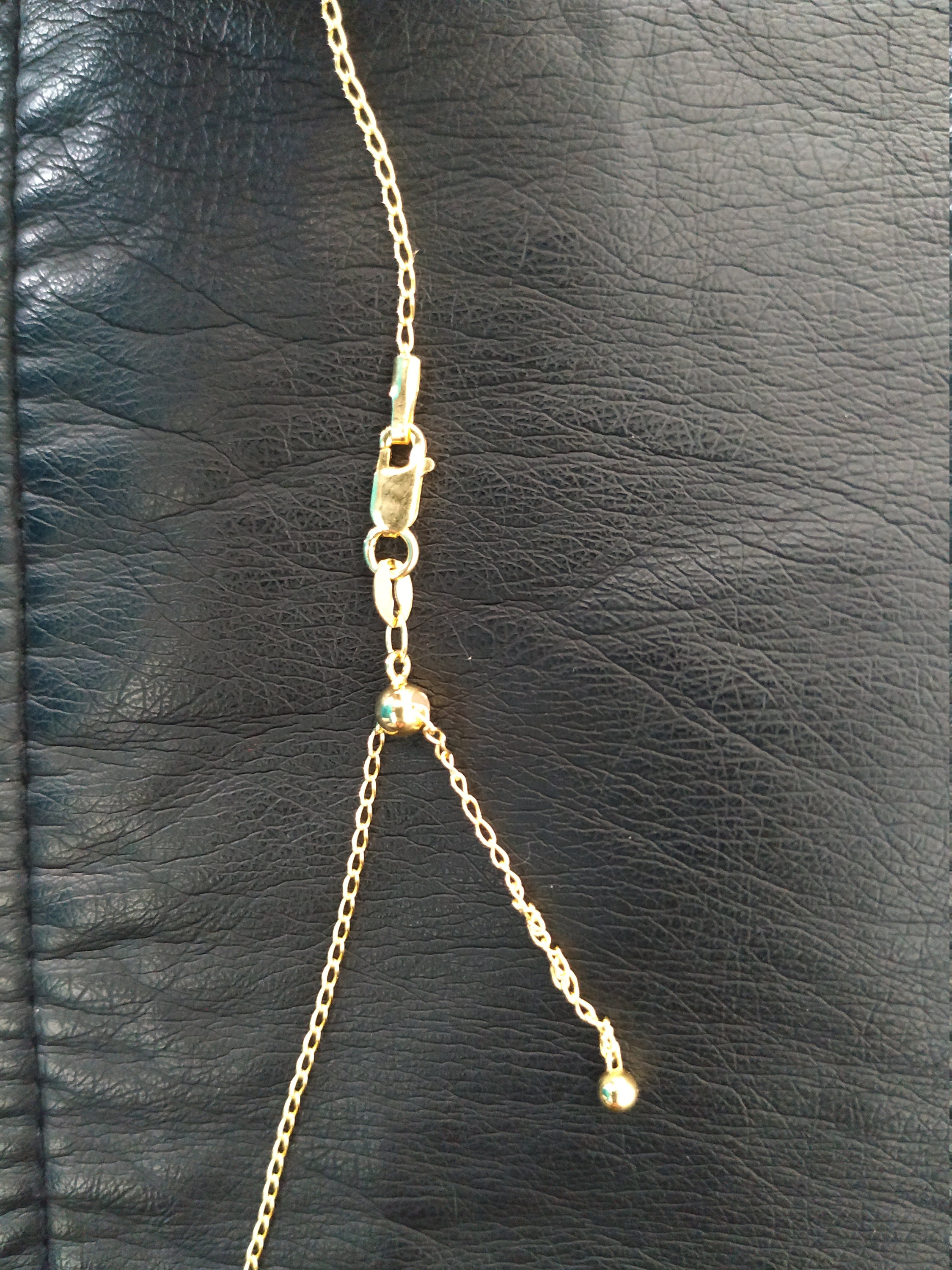 925 Sterling Silver Gold Plated Adjustable Link Slider Chain Etsy UK