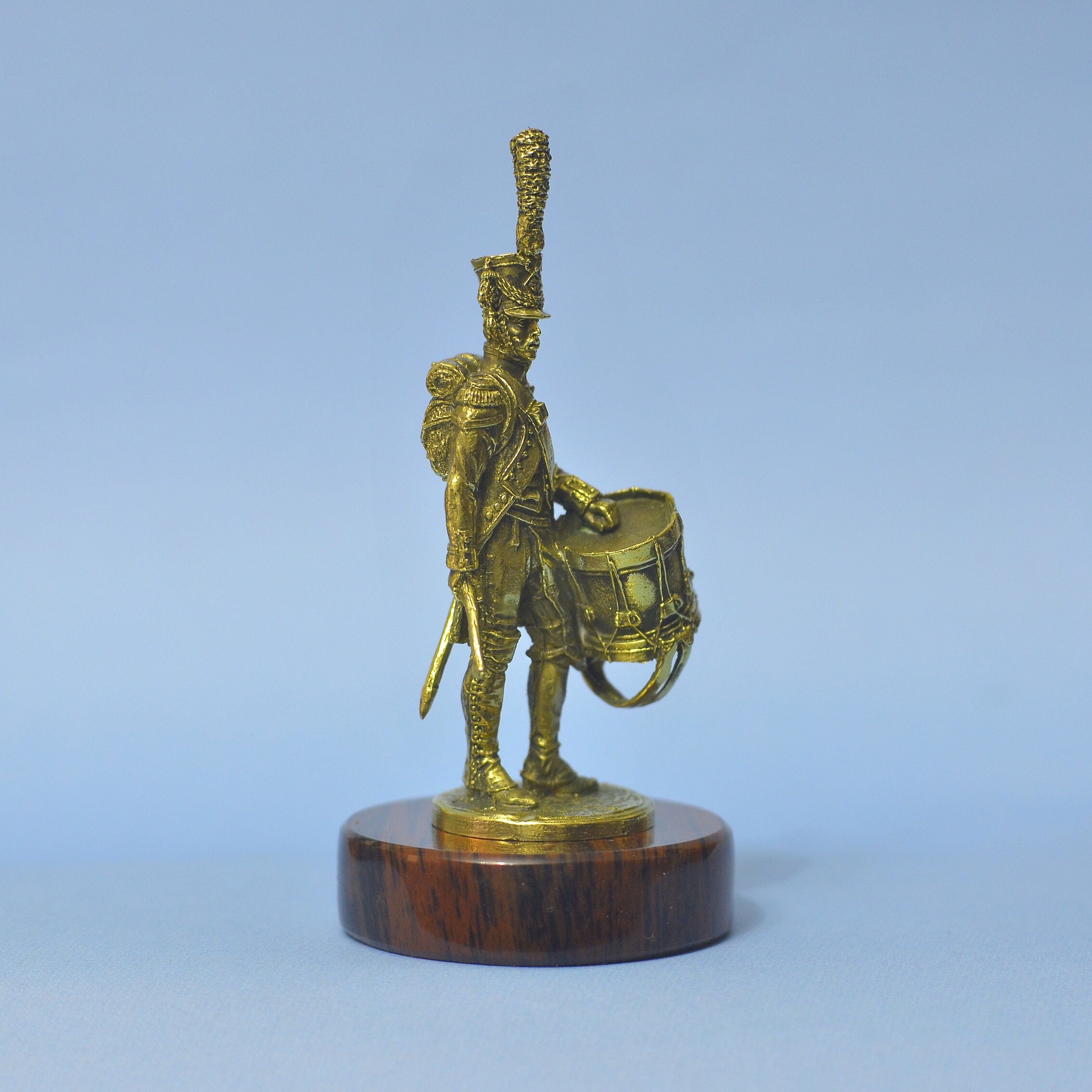 Art Deco Vintage Bronze Napoleon Old Guard Soldier Statuette Sculpture Figurine 
