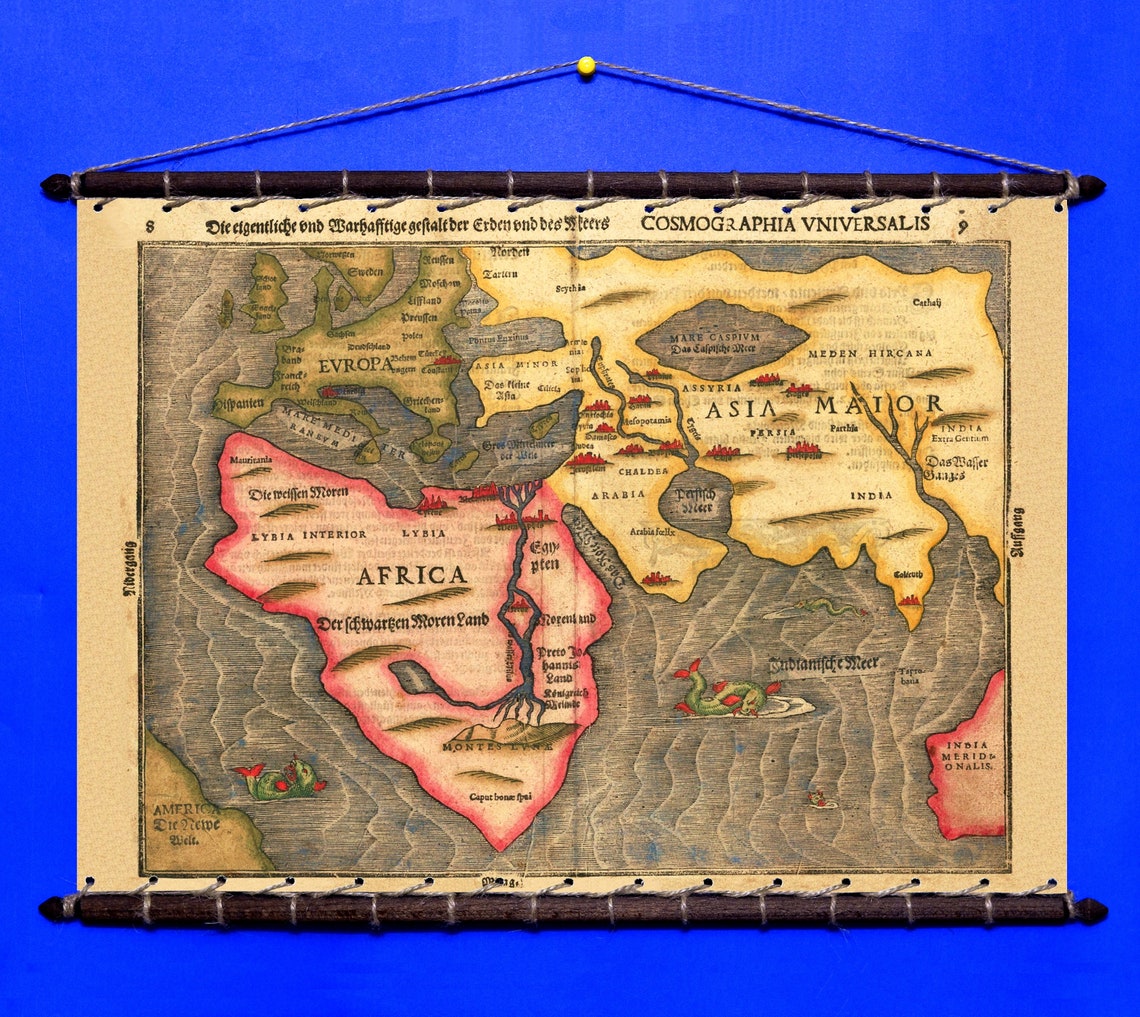 Mapa del mundo antiguo 1581 por Heinrich Bánting 1545 1606 Etsy España Mapa del mundo antiguo 1581 por Heinrich Bánting 1545 1606 Etsy España