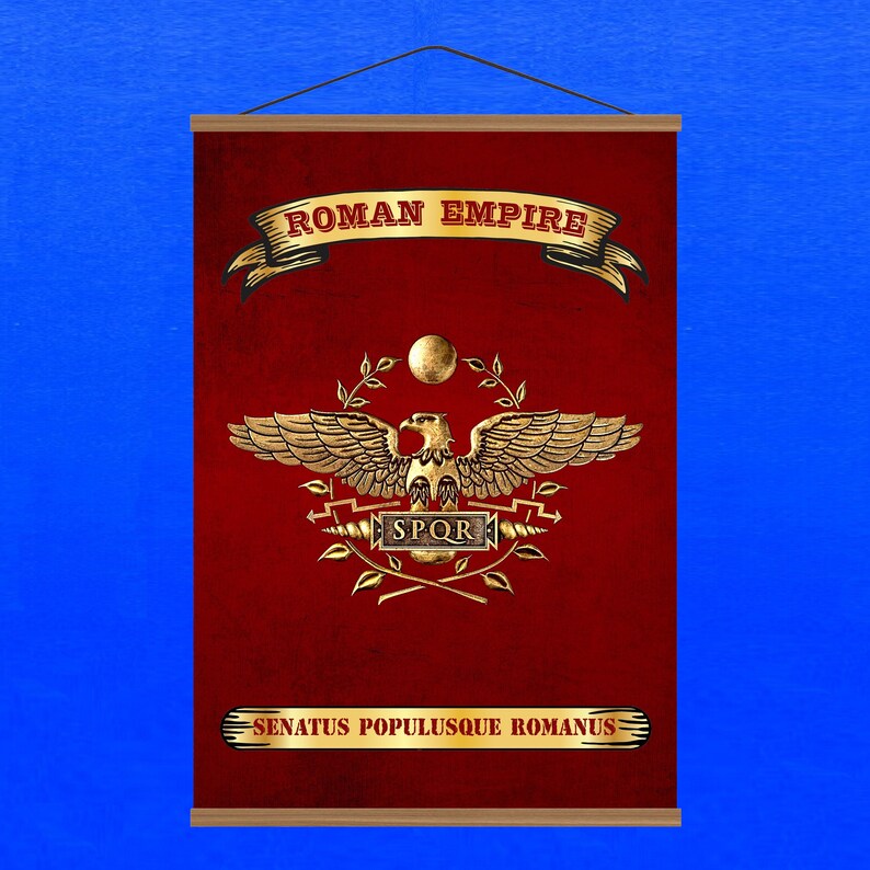 Ancient Roman Empire Decorative Vintage Banner Ensign Coat of Arms ...