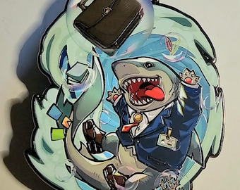 Shattered Realities: Fishy Business Pin by The Rising King T.R.K. LLC