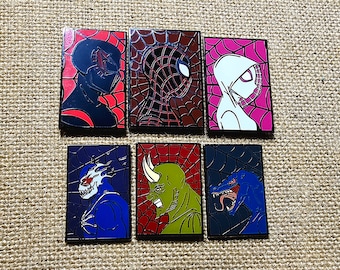 Parallel Webs Enamel Pin Bundles by The Rising King T.R.K. LLC