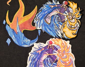 Frostfire Champion Graphic Tee/ Enamel Pin Bundle by The Rising King LLC