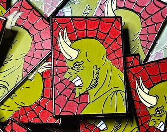 Parallel Webs: Ultimate Goblin Enamel Pin by The Rising King TRK LLC