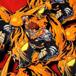 Scorching Fist Enamel Pin/Decal by The Rising King TRK LLC