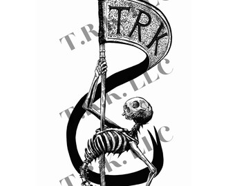 Bannerman Enamel Pin/Print by The Rising King T.R.K. LLC