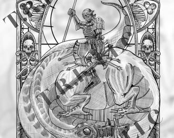 Wyvern Knight Decal/Print By The Rising King T.R.K. LLC