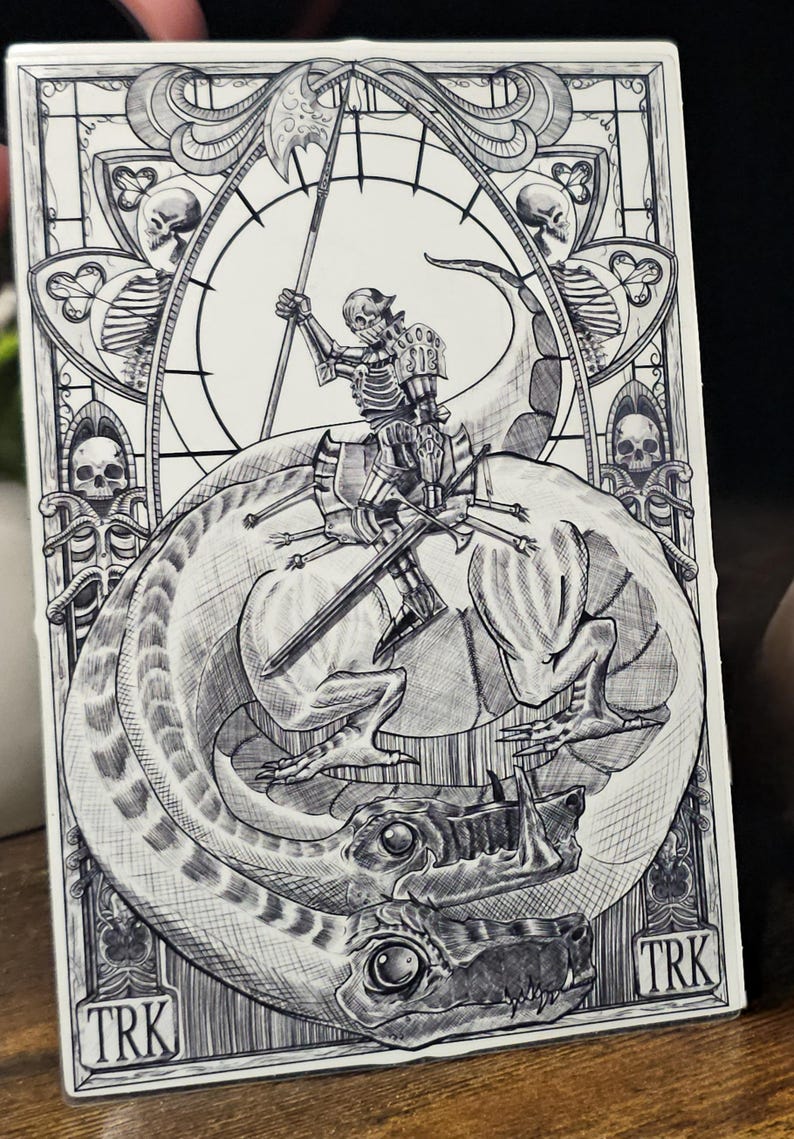 Wyvern Knight Decal/print by the Rising King T.R.K. LLC - Etsy