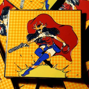 Dark Metal Icons: Wonder Enamel Pin by The Rising King TRK LLC