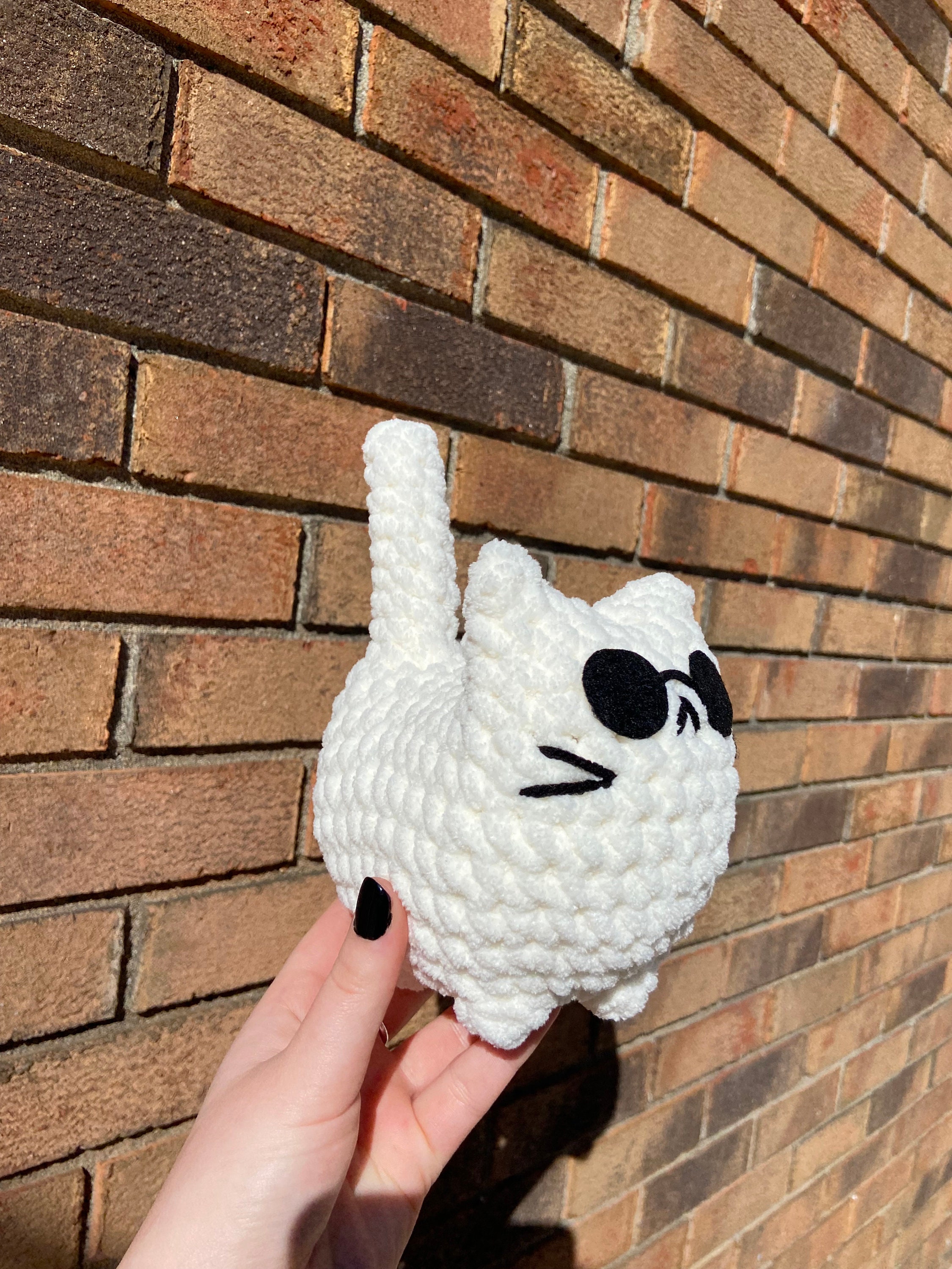 Crochet Gojo Cat Plushie Etsy