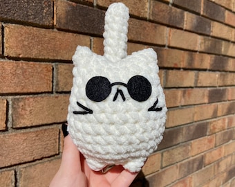 Crochet gojo cat plushie