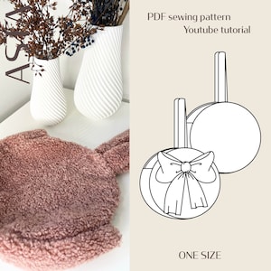 Asta Beginner Friendly Round Bag Digital PDF Sewing Pattern // Instant Download with YouTube Tutorial