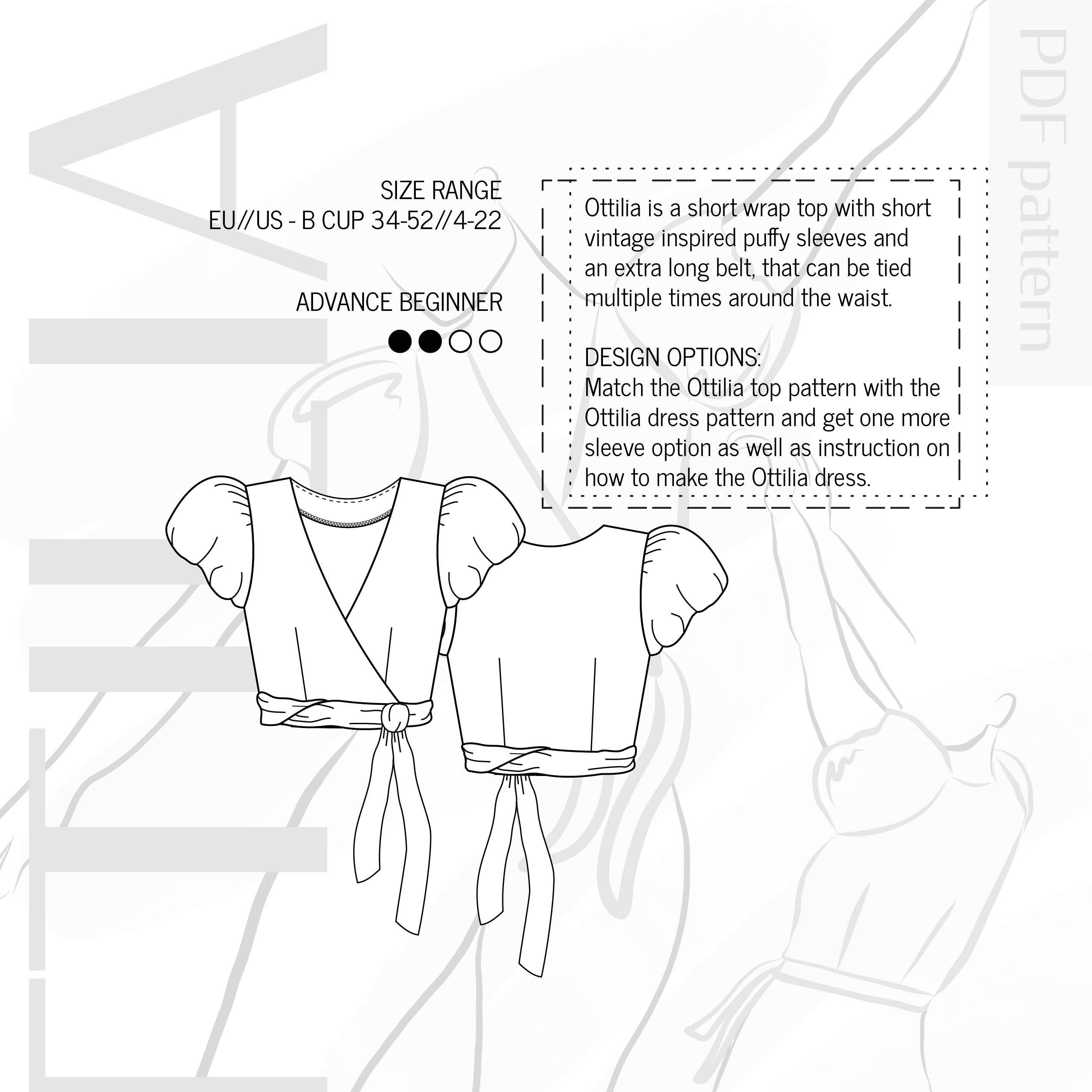 OTTILIA 3/4 SLEEVE TOP main image 0