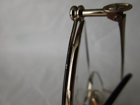 NOS   Christian Dior 2390 Eyeglasses gold black v… - image 8
