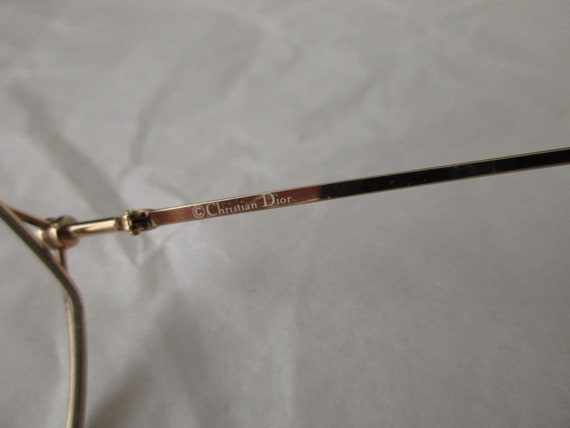 NOS   Christian Dior 2390 Eyeglasses gold black v… - image 10