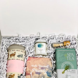 Birthday Gift Box, Cat Lover Gift, Gift for Her, Tea Lover Gift Box