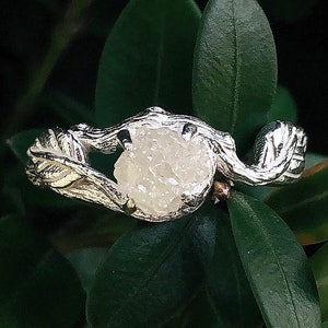 Raw Diamond Rings, Raw Diamond Engagement Ring, Engagement Ring,Diamond Ring, Raw Diamond,Raw engagement ring,Uncut Diamond Ring