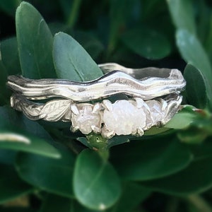 Raw Diamond Ring, Raw Diamond Engagement Ring, Diamond Ring, Raw Stone Ring, Alternative Engagement Ring, Rough Diamond Ring, Bridal Ring