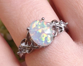 Natural Ethiopian Opal Ring Opal Rough Ring Raw Opal Ring Gift Ring08 Opal Polished Rough Ring 925 Sterling Silver Oxidized Black Polish