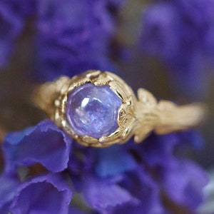 Tanzanite Engagement Ring, Engagement Ring, 14k Solid Gold Ring, Tanzanite Ring, Purple Tanzanite Ring, 14k Gold Engagement Ring