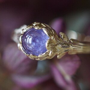 Tanzanite Engagement Ring, Engagement Ring, 14k Solid Gold Ring, Tanzanite Ring, Purple Tanzanite Ring, 14k Gold Engagement Ring