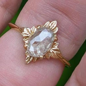 Raw Diamond Engagement Ring, Rare Diamond Ring, Fancy cut Diamond Ring, Engagement Ring, Alternative Engagement Ring, Diamond Diamond Ring