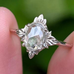 Raw Diamond Engagement Ring, Rare Diamond Ring, Fancy cut Diamond Ring, Engagement Ring, Alternative Engagement Ring, Diamond Diamond Ring
