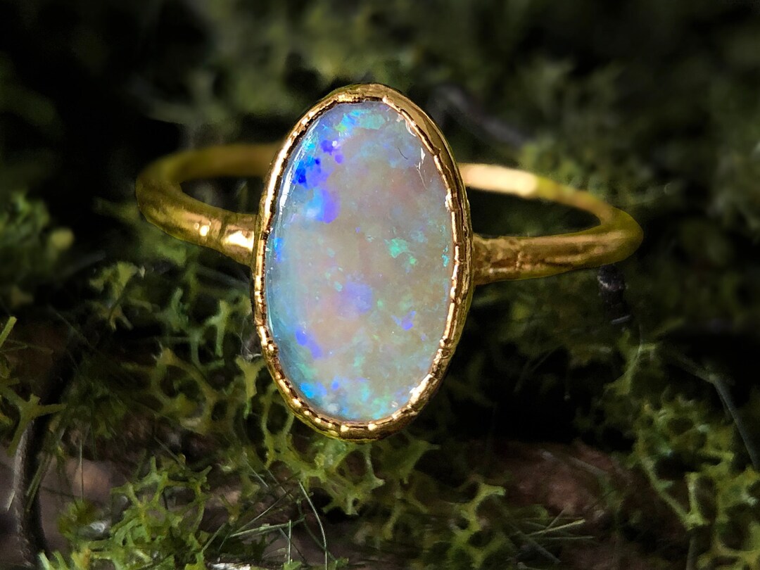Opal Ring Opal Engagement Ring Engagement Ring for Women Etsy