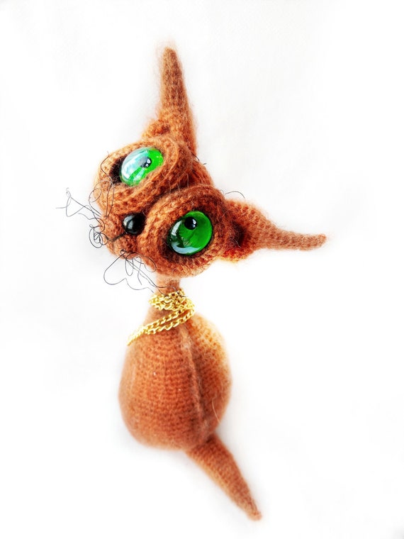stuffed ginger cat