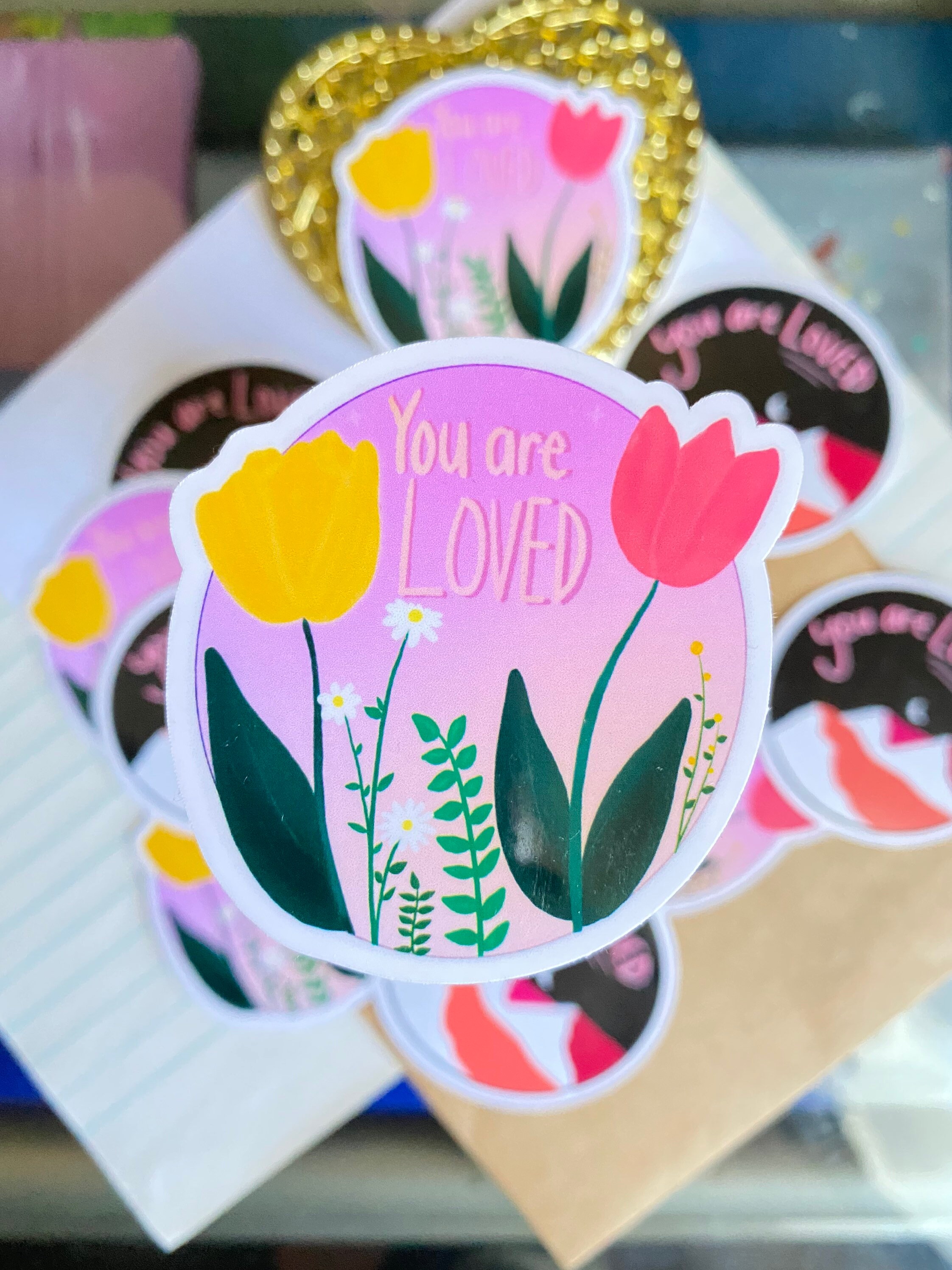 You Are Loved Sticker Design 1 /vinyl Sticker/quote Etsy Australia