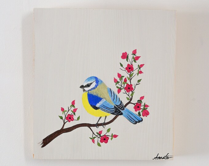Painting Bird Blue