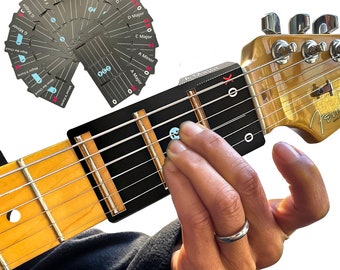 Learn to Play Guitar in Minutes Card Chords (Fits All Guitars) GUITAR CHORDS allow you to play the Electric Guitar in Minutes.
