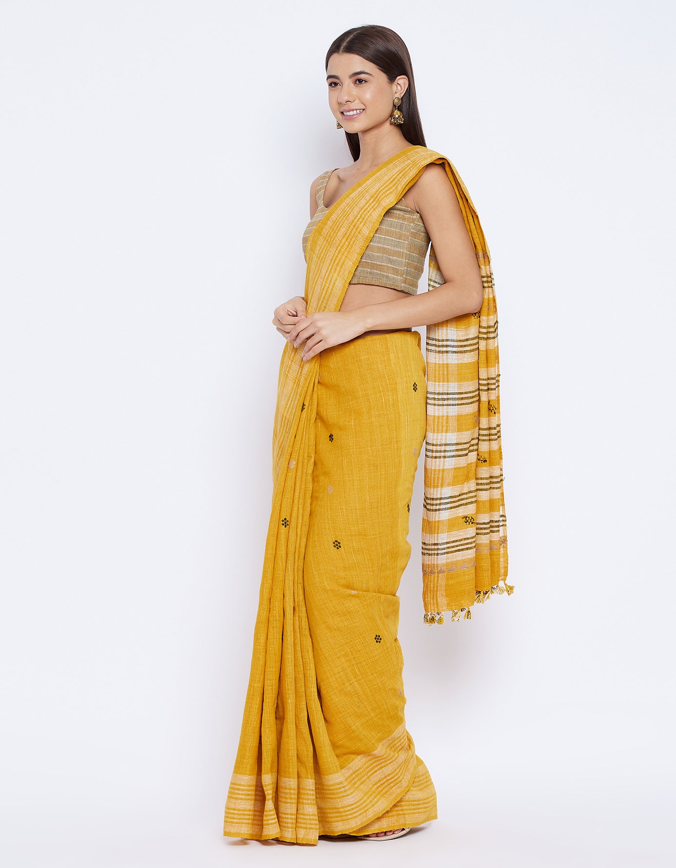 Cruelty Free Silk Saree/ Ahimsa Silk / Peace Silk / Eri Silk/ Handwoven
