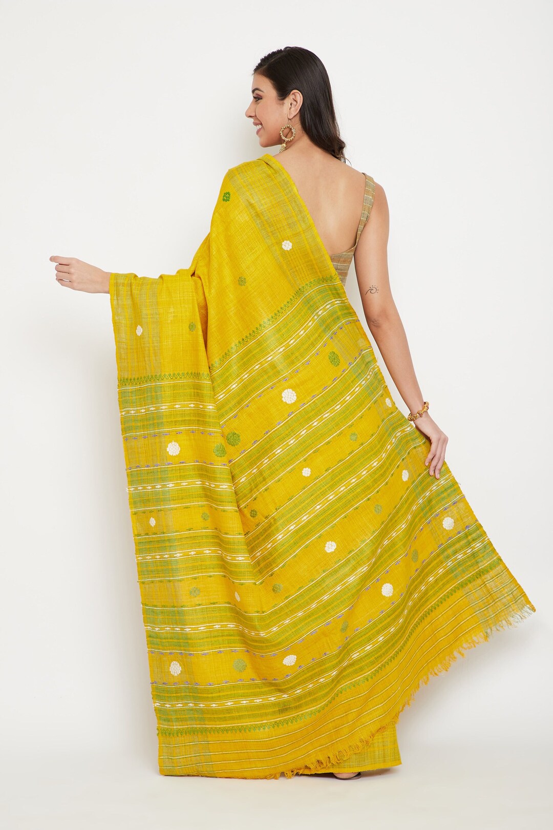 Cruelty Free Silk Saree/ Ahimsa Silk / Peace Silk / Eri Silk/ Etsy
