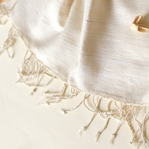 Peace silk scarf, handloom women's scarf in pure silk image 3