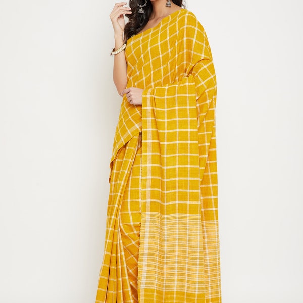 Cruelty free silk saree/ Ahimsa silk saree/ Eri silk saree/ Peace silk/ Handwoven & Naturally dyed