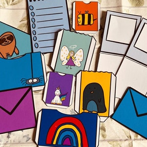 Bolsillos y Polaroids - Doodlez Fussy Cut Set