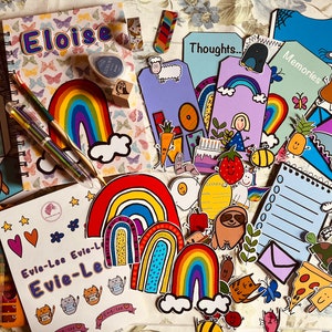 Doodlez parachoques personalizado kit de diario / kit de álbum de recortes / kit de diario / conjunto de álbum de recortes
