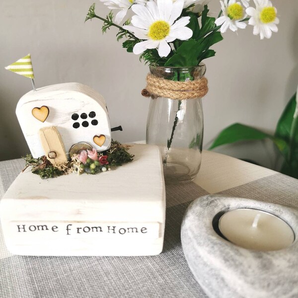 Home from Home Driftwood Caravan / wooden caravan / home decor / gift / shabby chic