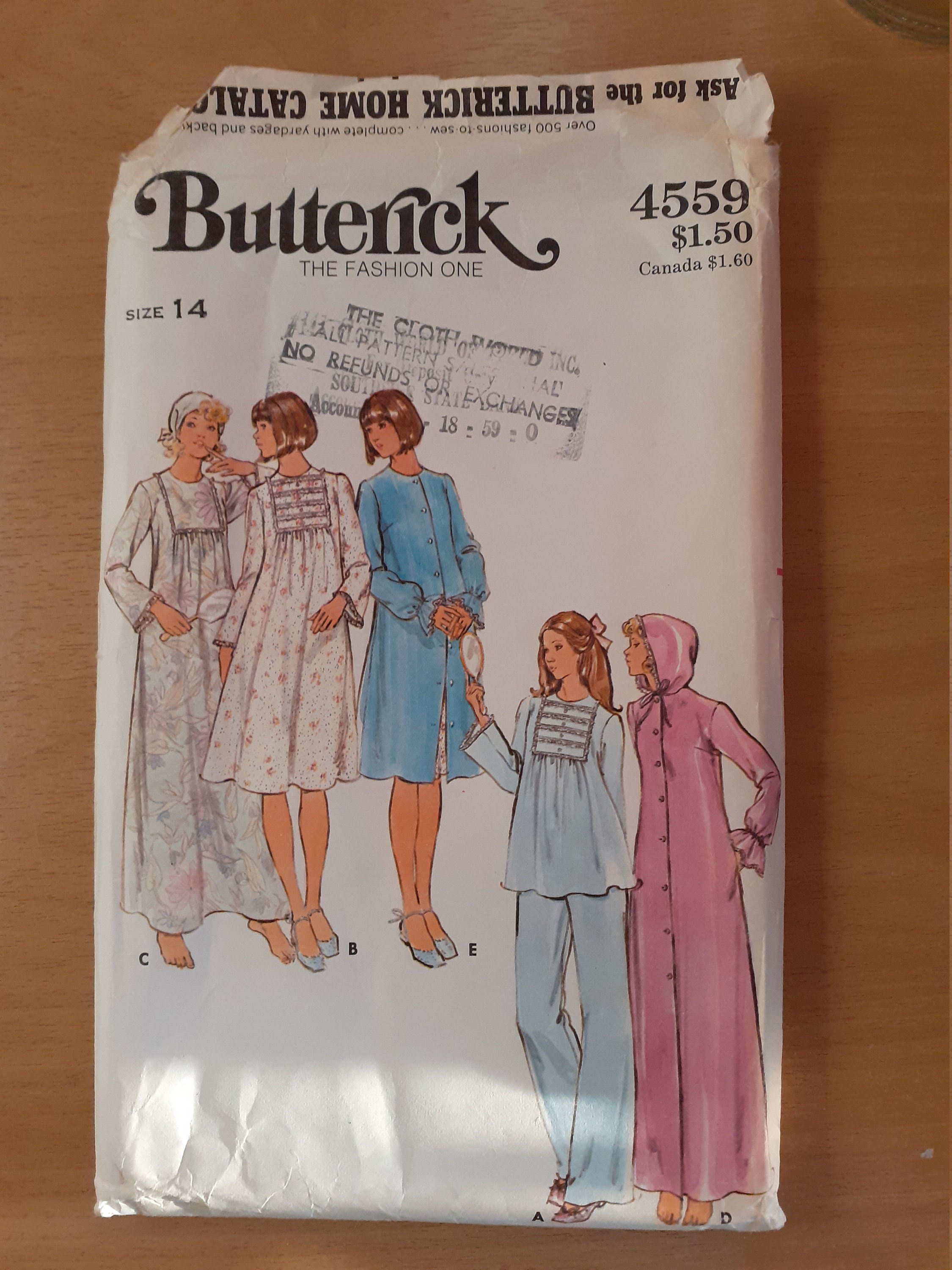 Butterick 4559 Sewing Pattern Women/'s Dress Size 12-14-16 Uncut Factory Folded