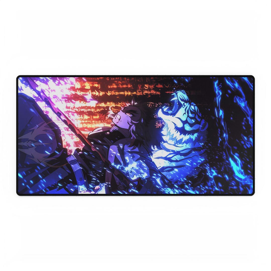 Inosuke Keyboard Mat Inosuke Hashibira Demon Slayer Mousepad Beast Breathing Battle Desk Mat ...