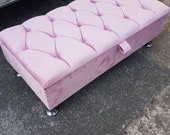Chesterfield upholstered ottoman Footstool - Limited offer