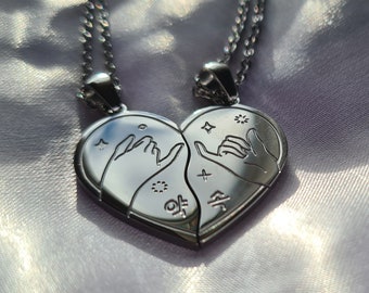Song Lyric inspired Friendship Necklaces Stainless Steel